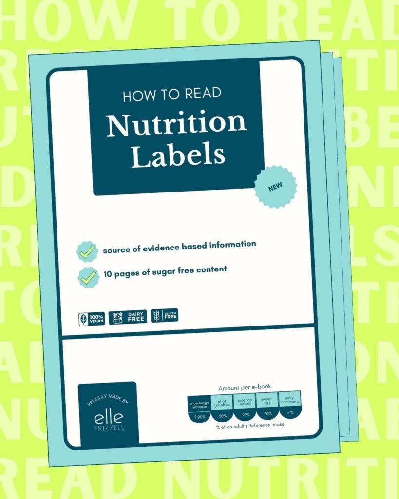 how to read nutrition labels