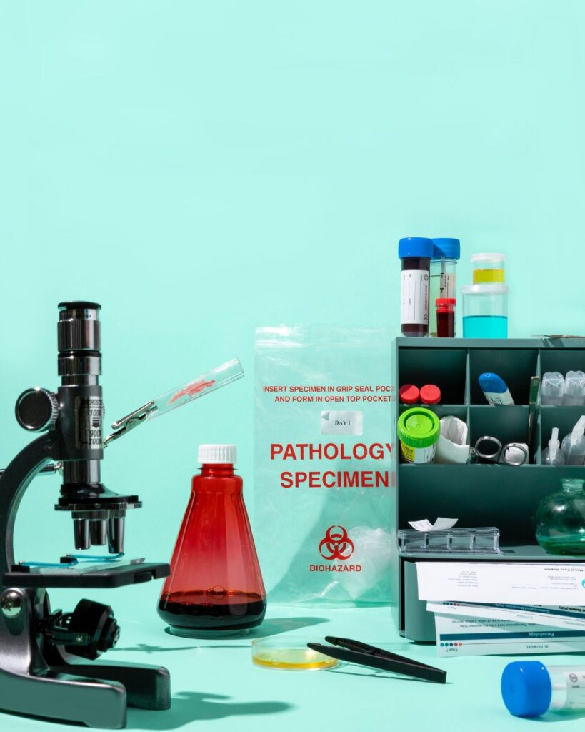 science lab styled photography